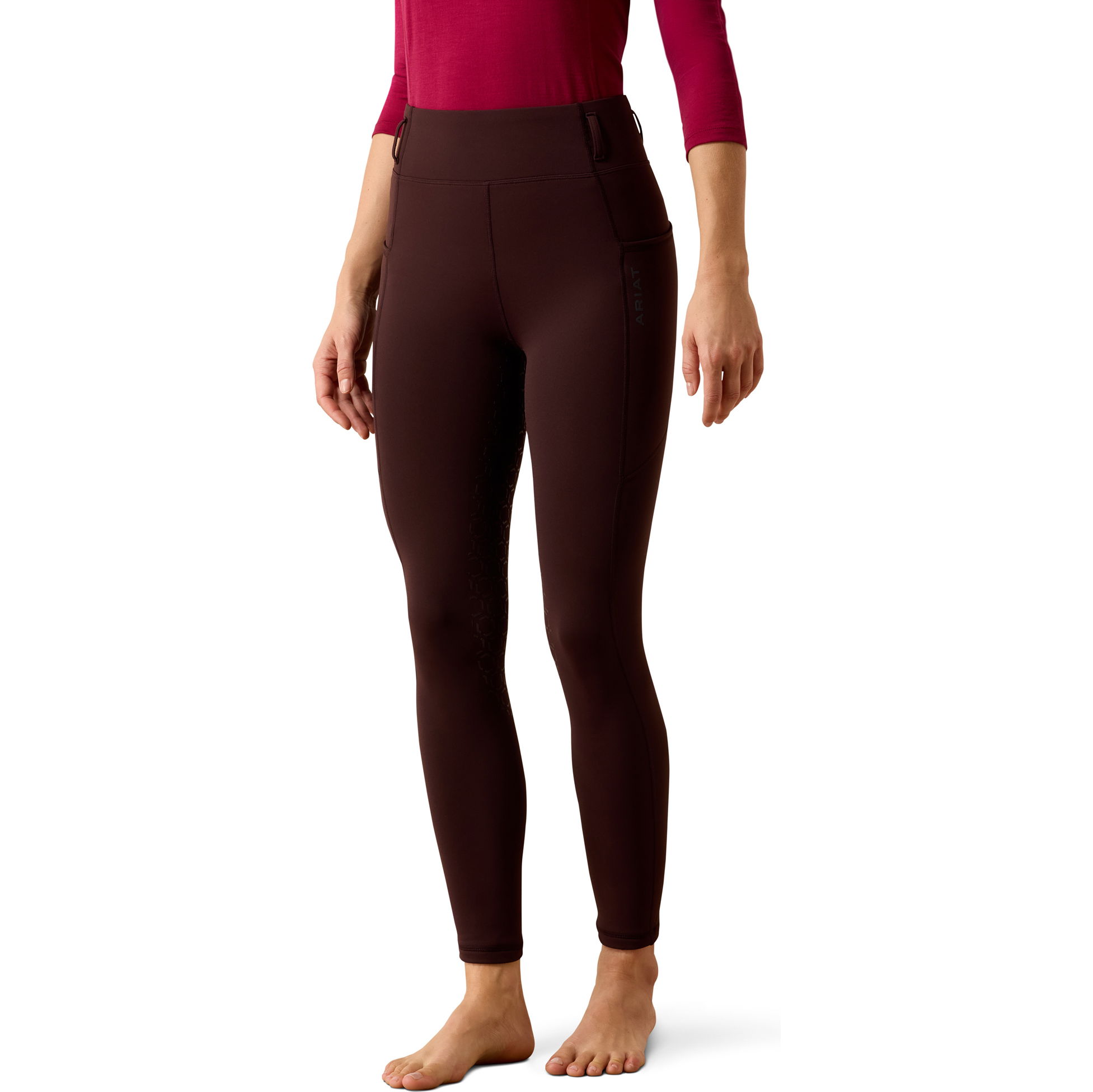 2026 Ariat Womens Venture 2.0 Thermal Full Seat Tight 10079212 - Chocolate Plum